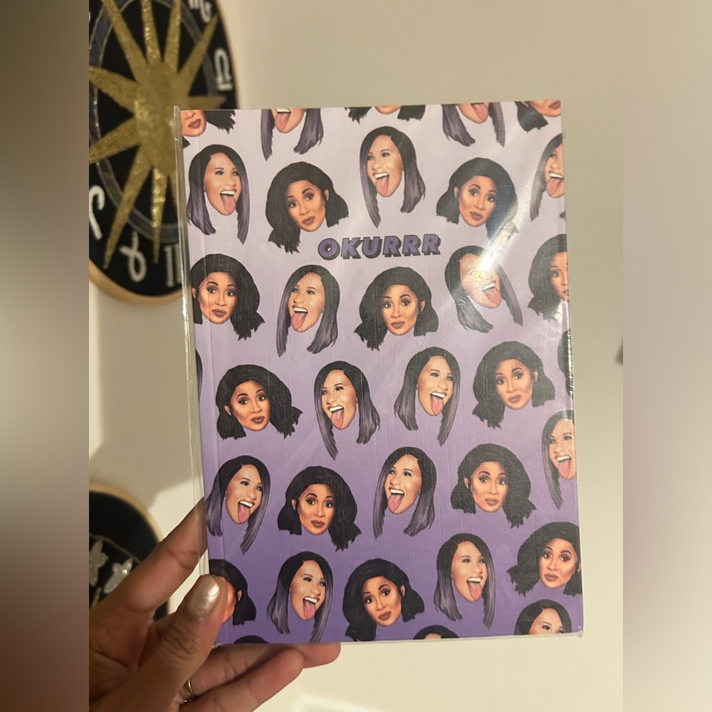 Central 23 Cardi B Purple Okurrr Lined Notebook